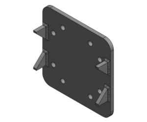 Cross Over Plates with Tube Support - 4 Lugs