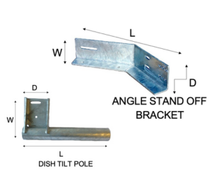 Single Mounting Dish Bracket 76Ø Pole