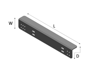 Straight Stand Off Brackets